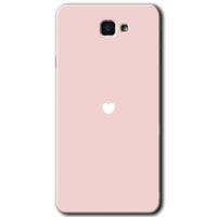 Samsung Galaxy J7 Prime 2 Kılıf HD Desen Baskılı Arka Kapak + Temperli Cam - Sade Kalp
