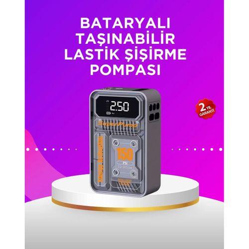 Mini Boy Elektrikli Şarjlı Yüksek Basınçlı Lastik Şişirme Pompası