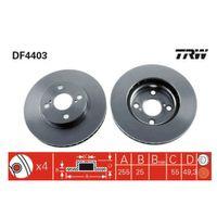 Ön Fren Di̇sk Aynasi Corolla 1.4 1.6 1.8 Vvt-I 02-255X25X4