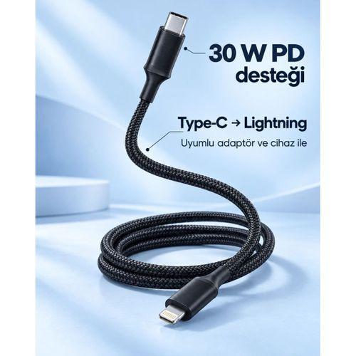 Pd Hızlı Şarj Destekli Led Göstergeli Lightning Kablo