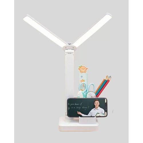 Kısılabilir Led Masa Lambası – Kalemlik Ve Telefon Standlı, Göz Yormayan Işık
