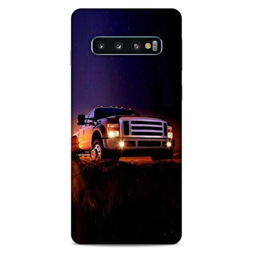 Lopard Samsung Galaxy S10 Uyumlu Kılıf PickUpX (31) TPU Kılıf Siyah Gün Batımı