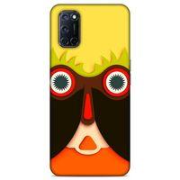 Lopard Oppo A52 Uyumlu Kılıf Soyut Sanat (4) Desenli Koruma Kılıfı