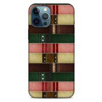 Apple iPhone 12 Pro Max Kılıf Patchwork (41) Tank Kılıf Koyu Yeşil Pembe
