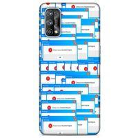 Retro (48) Desen Bumper Kılıf Renkli Oppo Realme 7 Pro Kılıf