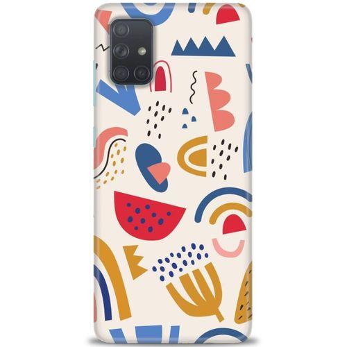 Samsung Galaxy A71 Kılıf HD Baskılı Kılıf - Çizim + Tam Ekran Koruyucu