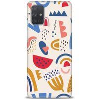 Samsung Galaxy A71 Kılıf HD Baskılı Kılıf - Çizim + Tam Ekran Koruyucu