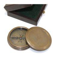 Ahşap Kutulu Pirinç Pusula