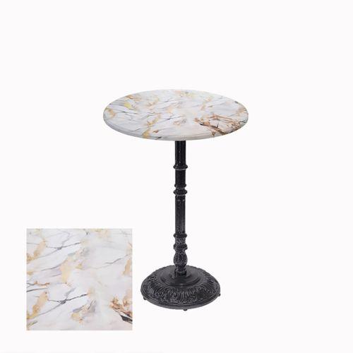 Dockers Bistro Döküm Ayak Çipa-6075 Masa -  (Werzalit, Wermodin ve Allzalit Tabla 60 cm çap) - Gold