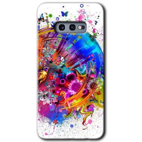 Galaxy S10e Kılıf HD Desen Baskılı Arka Kapak - 4K Clock + Kırılmaz Cam