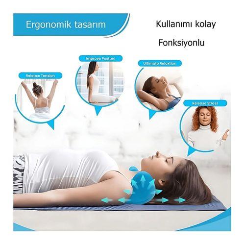 Ergonomik Boyun Masajı Yastığı – Servikal Traksiyon Destekli, Ağrı Giderici, Ortopedik Yapı