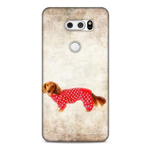 LG K40S Kılıf Köpek Kıyafetleri (30) Silicone Case Dacshund Pijama
