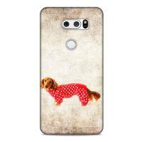 LG K40S Kılıf Köpek Kıyafetleri (30) Silicone Case Dacshund Pijama