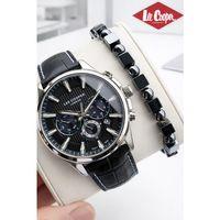 Lee Cooper Erkek Kol Saati 50 Mt Suya Dayanıklı Deri Kordon Bileklik Hediyeli VS.BLKT.0923