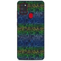 Samsung Galaxy A21s Kılıf Desenli Özel Seri Tüyler (44) Tough Armor Kılıf