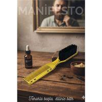 Gold Sakal Bıyık Tarama Fırçası  Sakal Bıyık Tarama Fırçası Çift Taraflı Sakal Tarak ve Fırça – Şekillendirici, Anti-Statik 721411