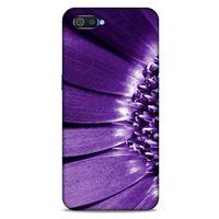 Realme C2 Uyumlu Kılıf Mor Delisi (36) Glitter Kılıf Çiçek