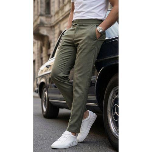 Erkek Toka Detaylı Oldmoney Kumaş Pantolon