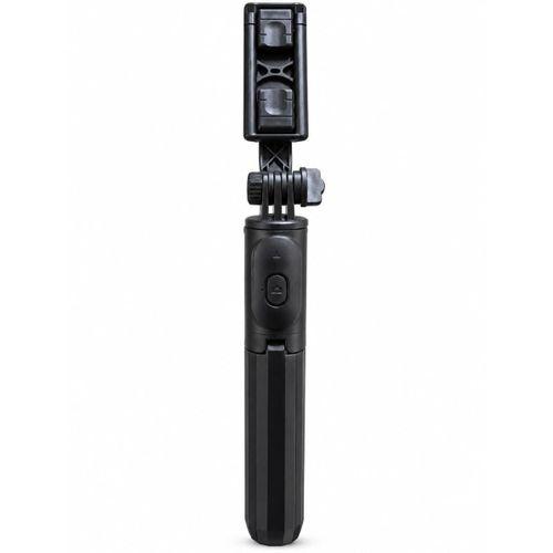 Seyahat Ve Günlük Kullanım İçin Bluetooth Kumandalı Siyah Selfie Çubuğu