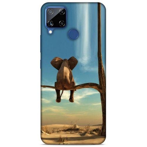 Lopard Oppo Realme C15 Uyumlu Kılıf Manipülasyon ☻ (3) Kapak Baskılı