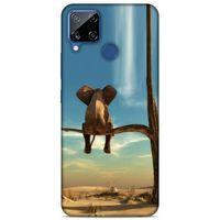 Lopard Oppo Realme C15 Uyumlu Kılıf Manipülasyon ☻ (3) Kapak Baskılı