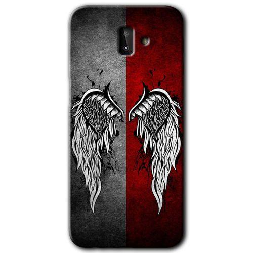 MRCİLETİSİM Samsung Galaxy J6 Plus Kılıf Baskılı Kapak - Lucifer + 5D Tam Kaplayan Cam