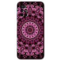 MRCİLETİSİM Xiaomi Redmi 10 Kılıf HD Desen Baskılı Arka Kapak + Temperli Cam - Mandala Patterns Kaleidoscope