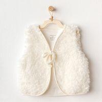 Andywawa Andywawa AC25254 Basic Bebe Yelek Ekru