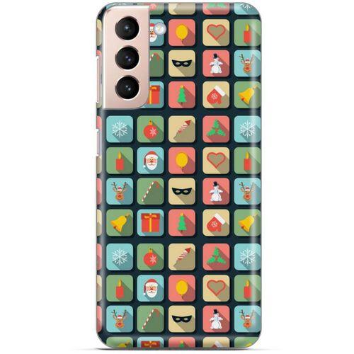 Samsung Galaxy S21 Kılıf Yılbaşı Süsleri (15) Antişok Kılıf