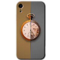 MRCİLETİSİM iPhone XR Kılıf HD Desen Baskılı Arka Kapak + Temperli Cam - Clocks Artwork