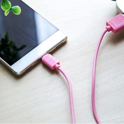 Joyroom JR-S118 Type-C USB Hızlı Şarj ve Data Kablosu 1m Pembe