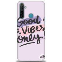 Realme C3 Kılıf HD Baskılı Kılıf - Good Vibes + Tam Ekran Koruyucu