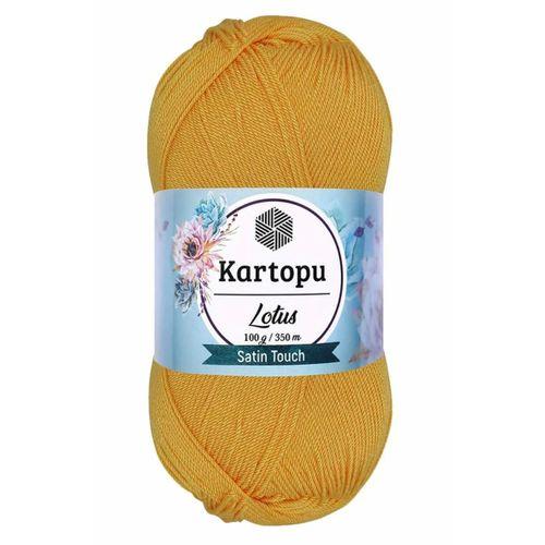 1 Adet Lotus Bikini Büstiyer Bluz Örgü İpi K318 Koyu Sarı