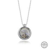 Swarovski Crystal Taşlı Çerçeveli Lucky Life 925 Ayar Gumuss  Lucky Life Lucky Life Kadın Kolye