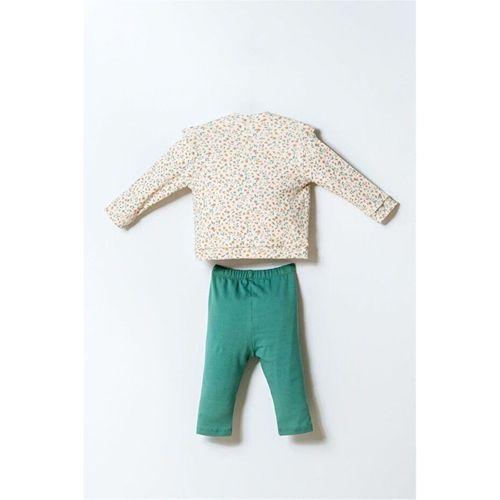 U.S. Polo 3lü Takım USB2981 Ekru Yeşil