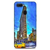 Oppo Ax7 Kılıf Dünya Mimarisi (7) Telefon Kılıfı Flat Iron New York