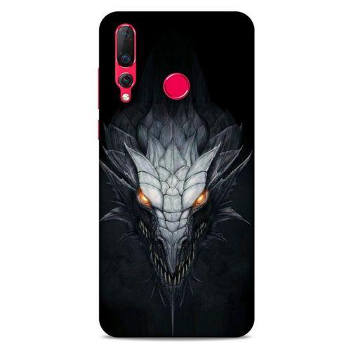 Huawei P Smart Z Kılıf Dragons (13) Silikon Kap Gri Ejderha