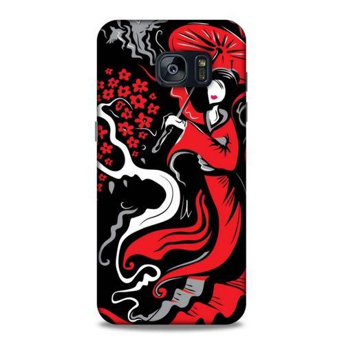 Lopard Samsung Galaxy S7 Edge Uyumlu Kılıf Soyut Sanat (11) Baskılı Tam Koruma