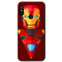 Xiaomi Redmi Note 6 Pro Kılıf HD Desen Baskılı Arka Kapak - İron Man Çizim