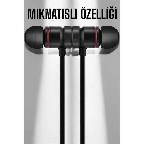 Kablolu Mıknatıslı Sport Kulaklık Bluetooth Bağlantılı