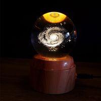 Galaxy Gezegen Tasarımlı Dönen Masa Lambası