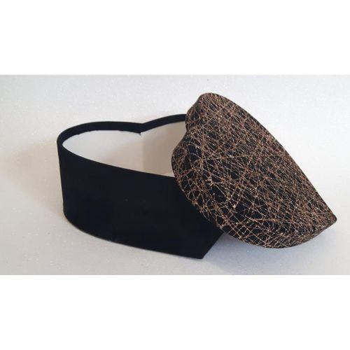 KUTU KALP KIRMIZI GOLD ÇİZGİLİ 23CM X 19CM X 10CM