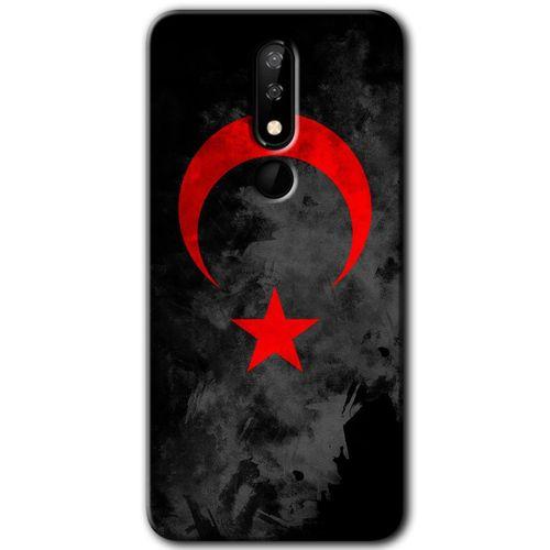 Casper Via P3 Kılıf HD Desen Baskılı Arka Kapak - Black Ayyıldız