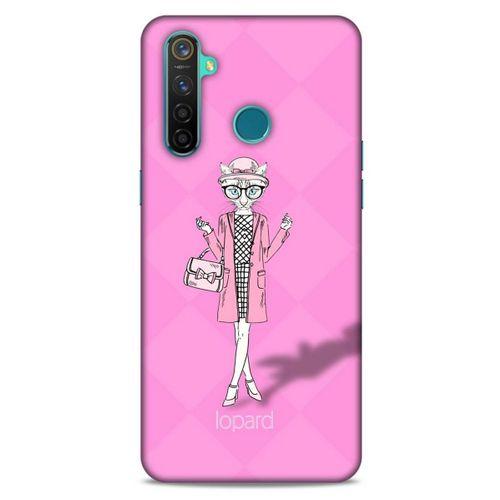 Oppo Realme 5 Pro Kılıf FunnyMaX (21) Koruyucu Kapak Şeker Pembe Kedi