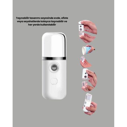 Taşınabilir Şarjlı Buhar Nemlendirici – Kablosuz Akıllı Pro Teknolojili Mini Cilt Ve Ortam Nemlendirici