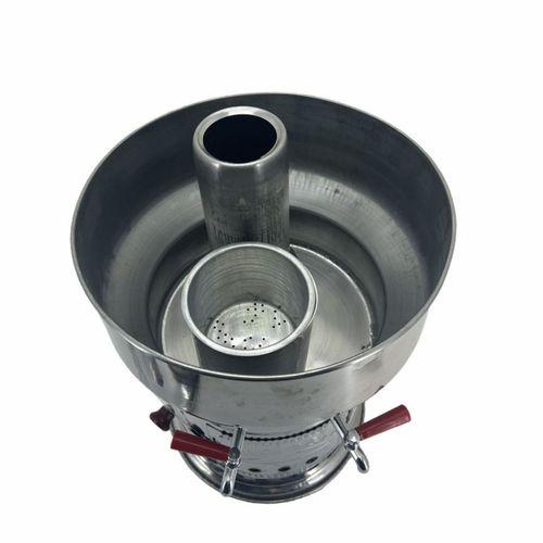 Paslanmaz Çelik 7 litre Çift Hazneli Semaver