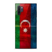 Samsung Galaxy Note 10 Plus Uyumlu Kılıf Azarbaijan (43) Thin Fit Kılıf Bayrak Manzara