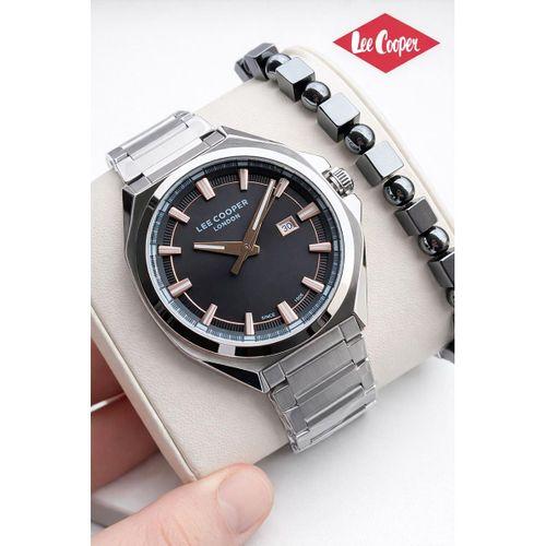Lee Cooper Erkek Kol Saati 50 Mt Suya Dayanıklı Çelik Kordon Bileklik Hediyeli VS.BLKT.0915