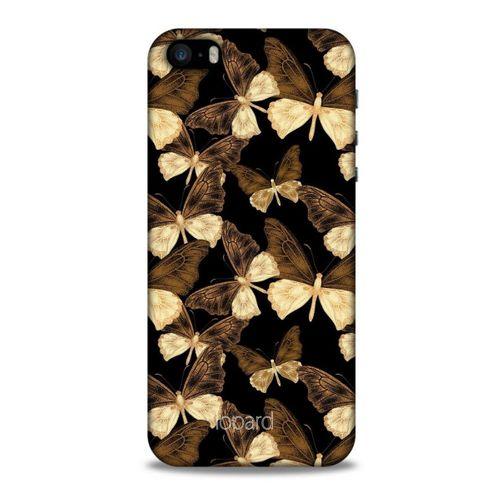 Apple Iphone 5S Kılıf Kelebek Etkisi (41) Tank Kılıf Bej Yeşil