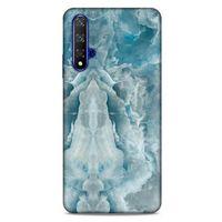 Huawei P Smart S 2020 Uyumlu Kılıf Mavi Delisi (8) Baskılı Kılıf Mermer